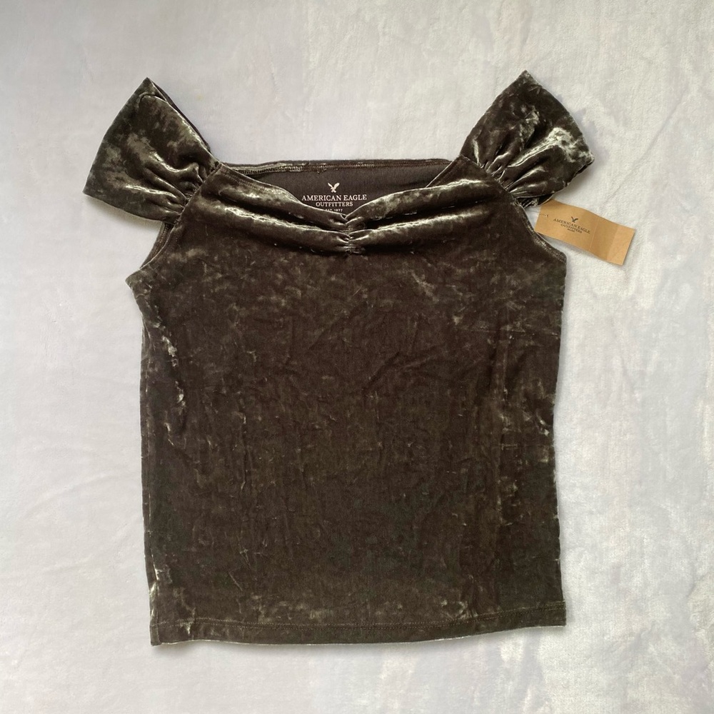 NWT American Eagle Velvet Cropped Tank
